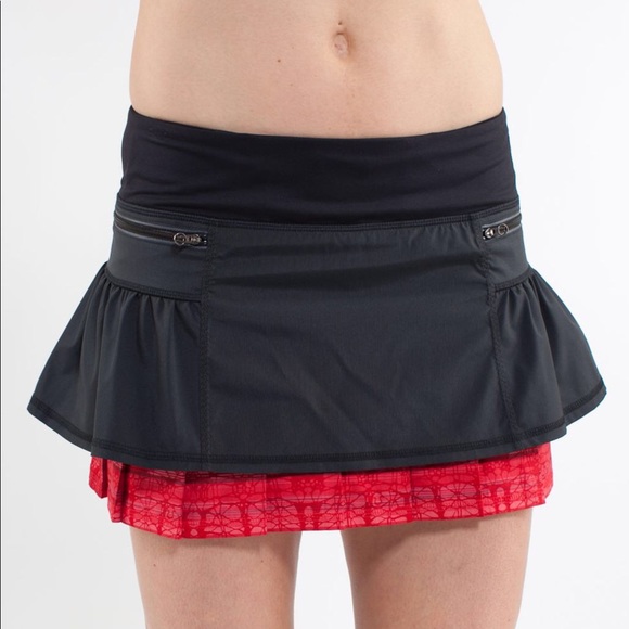 lululemon athletica Dresses & Skirts - Lululemon Run Your Heart Out Skort